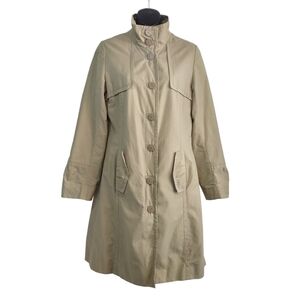 Mossimo Women's Beige Trench Coat Size M